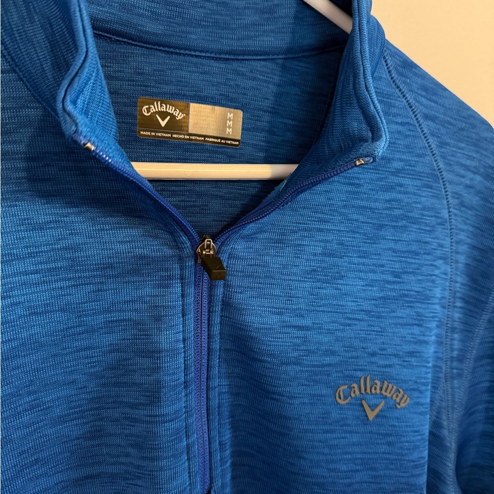 Callaway Blue Quarter-Zip Pullover